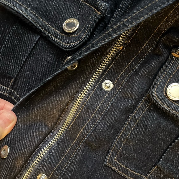 White House black market Women's Denim Jacket with Belt - Picture 5 of 9